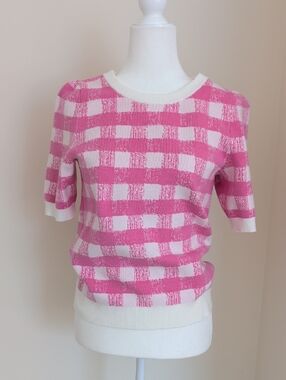 Maeve Harmon Jacquard Sweater Tee (Anthropologie)